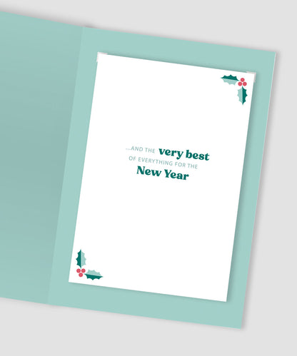 Daughter & Son-In-Law Festive Cheer Family Christmas Greeting Card