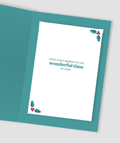 Son & Daughter-In-Law Festive Cheer Family Christmas Greeting Card