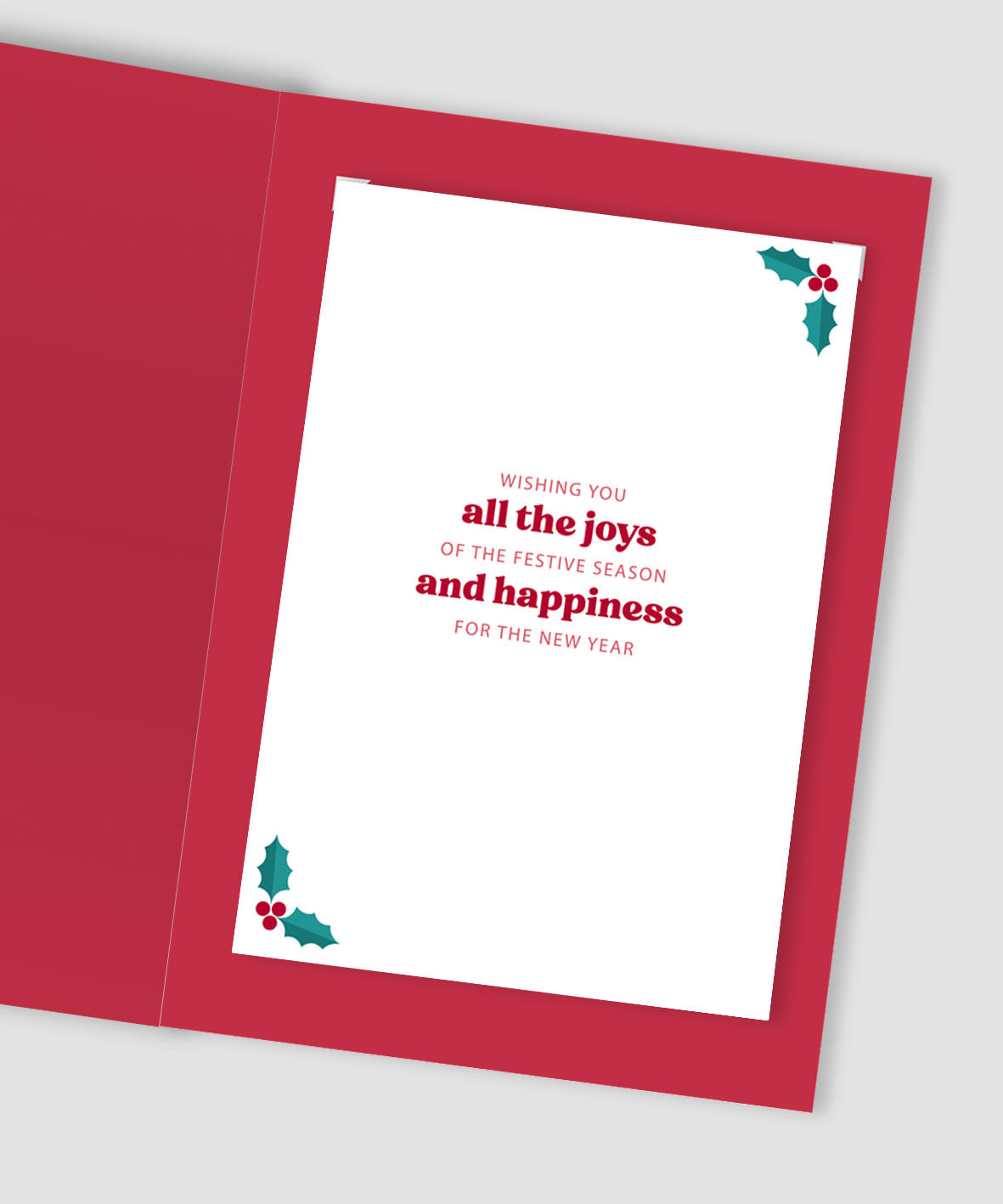 To Both Of You With Love Festive Cheer Jolly Reindeer Christmas Greeting Card