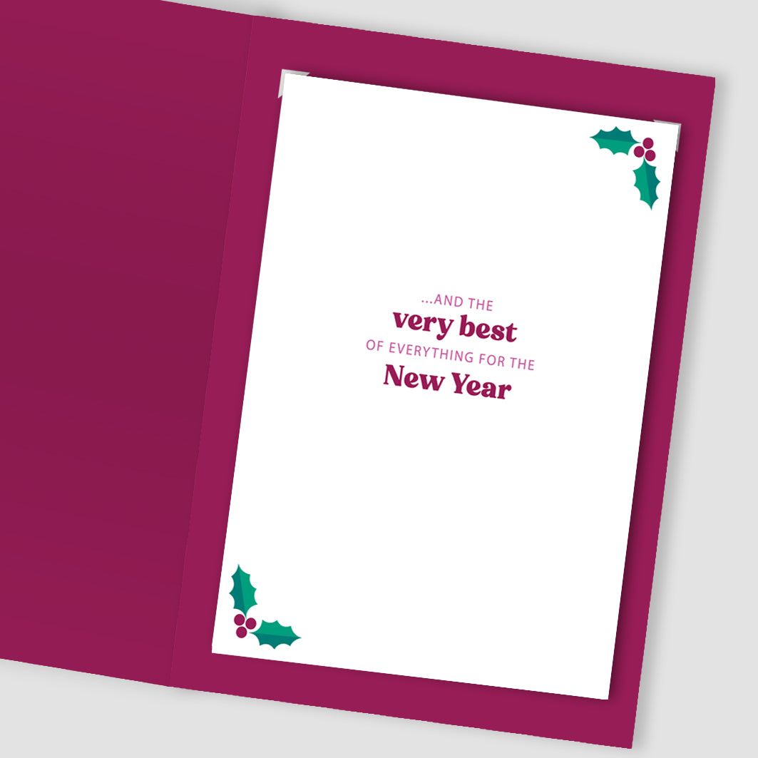 Special Sister & Brother-In-Law Festive Joy Christmas Greeting Card