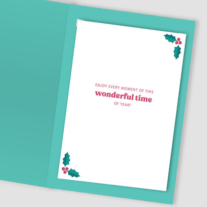 To A Very Special Friend Festive Joy Tree Bauble Christmas Greeting Card