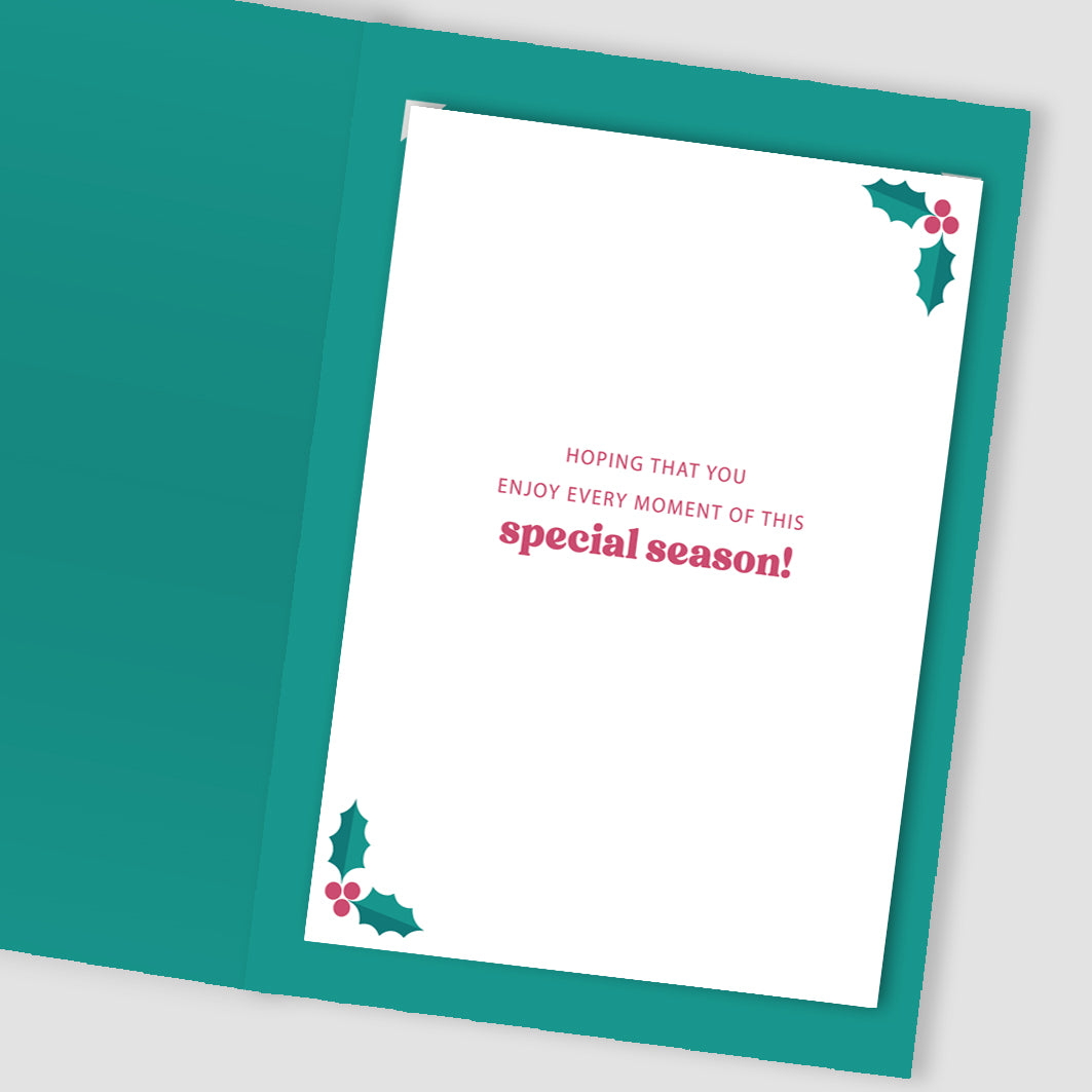 To A Wonderful Granddaughter Festive Joy Christmas Greeting Card