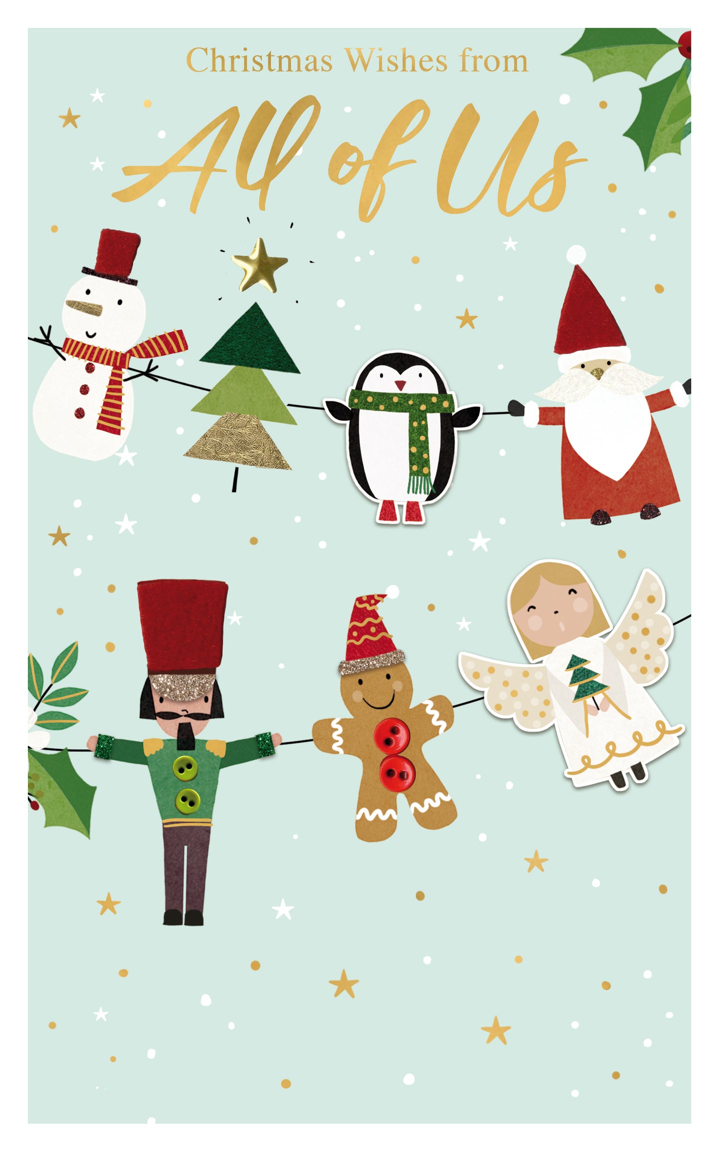 From All Of Us Felt-Tastic Funtastic Hand-Finished Christmas Greeting Card