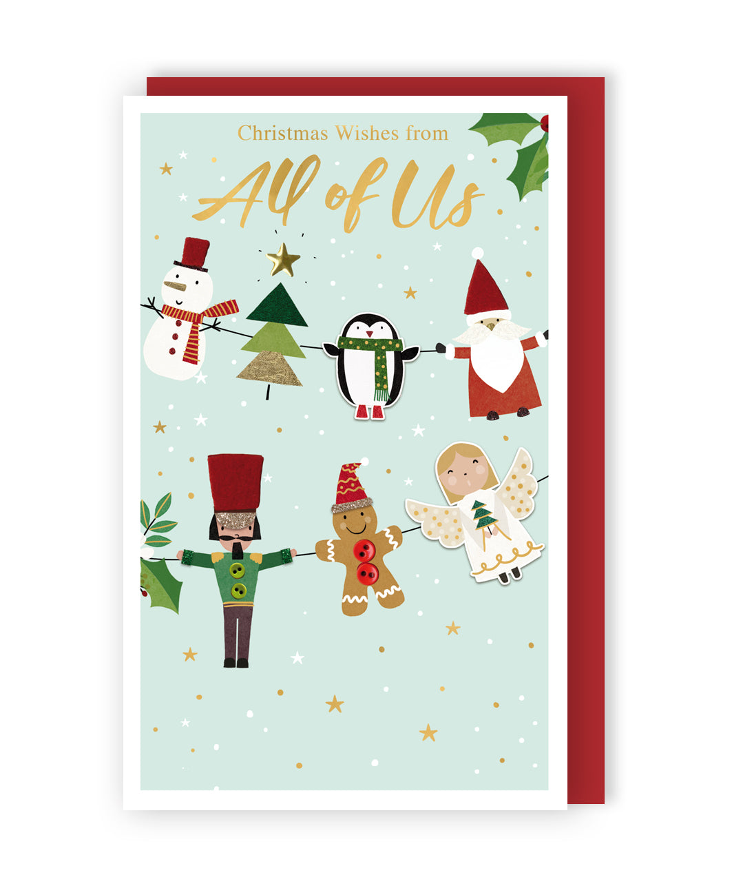From All Of Us Felt-Tastic Funtastic Hand-Finished Christmas Greeting Card