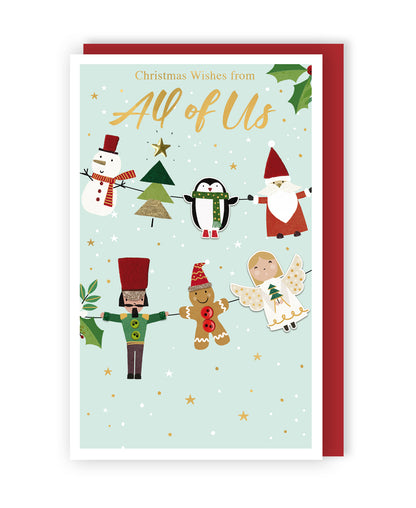From All Of Us Felt-Tastic Funtastic Hand-Finished Christmas Greeting Card