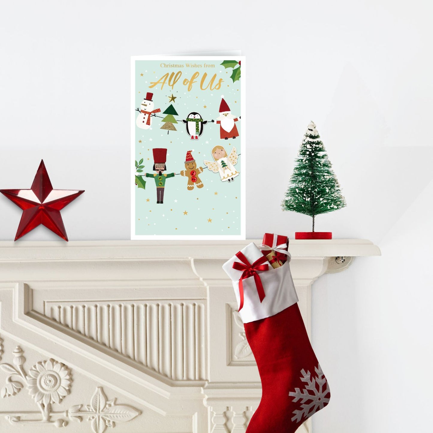 From All Of Us Felt-Tastic Funtastic Hand-Finished Christmas Greeting Card