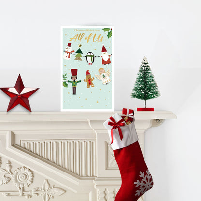From All Of Us Felt-Tastic Funtastic Hand-Finished Christmas Greeting Card