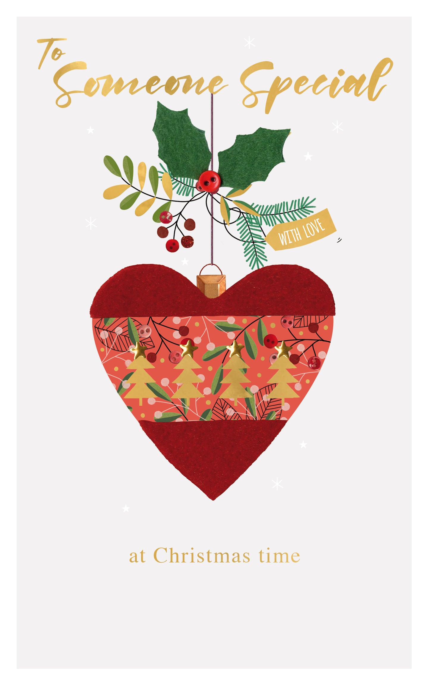 To Someone Special Felt-Tastic Love-Filled Hand-Finished Christmas Greeting Card