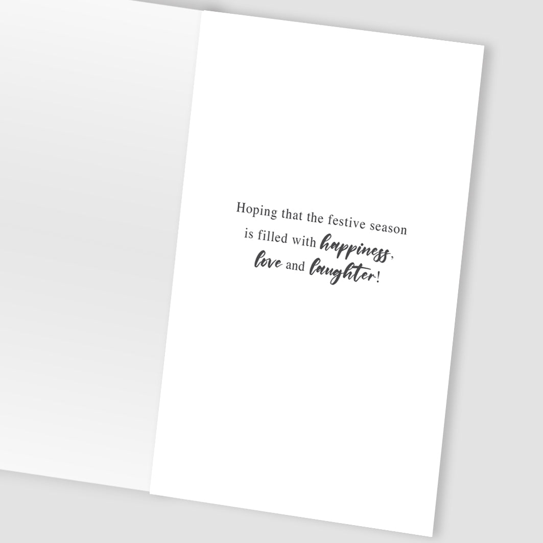 To A Special Couple Felt-Tastic Cheer Hand-Finished Christmas Greeting Card