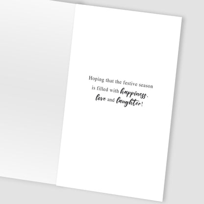 To A Special Couple Felt-Tastic Cheer Hand-Finished Christmas Greeting Card