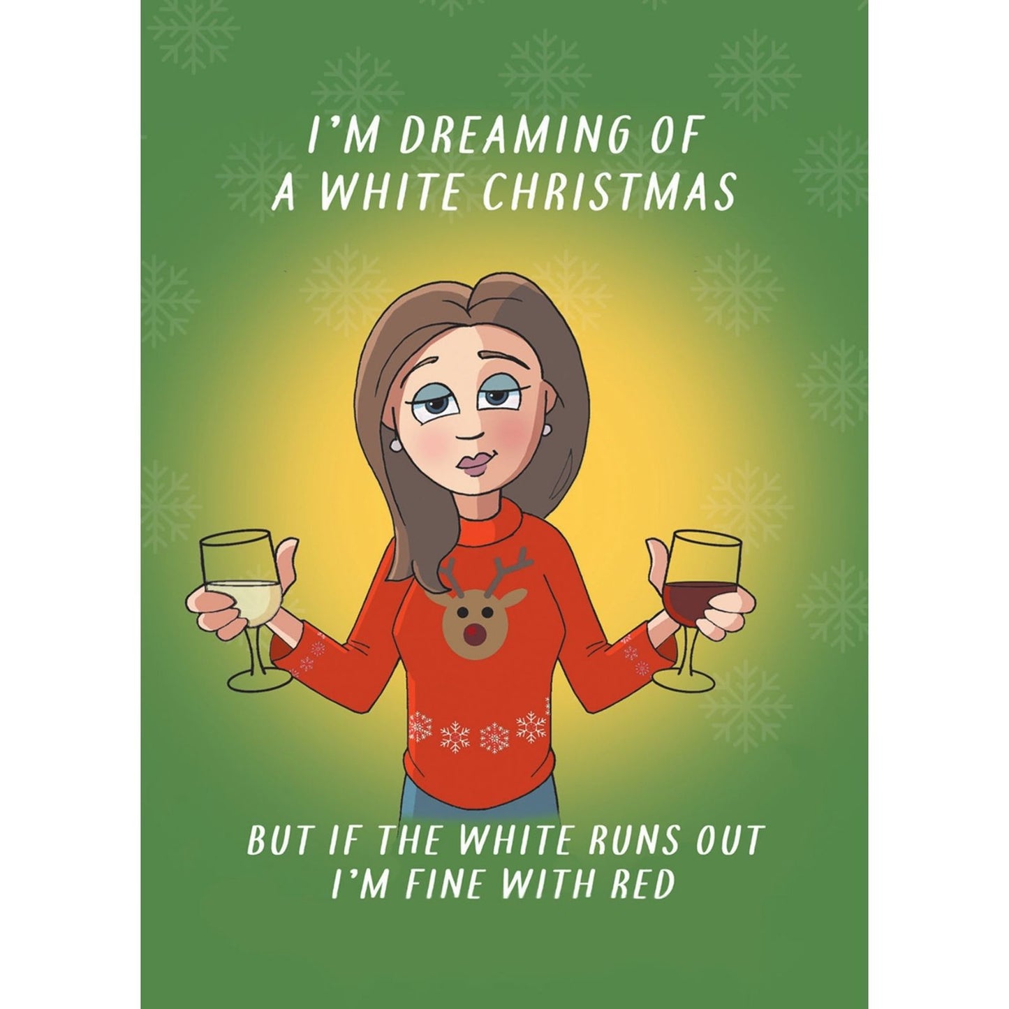 Twizler Humour Christmas Card Red Wine Fine Funny Xmas Greeting Blank Inside