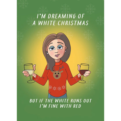Twizler Humour Christmas Card Red Wine Fine Funny Xmas Greeting Blank Inside