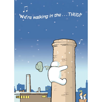 Twizler Humour Christmas Card The Snowman Funny Xmas Greeting Blank Inside