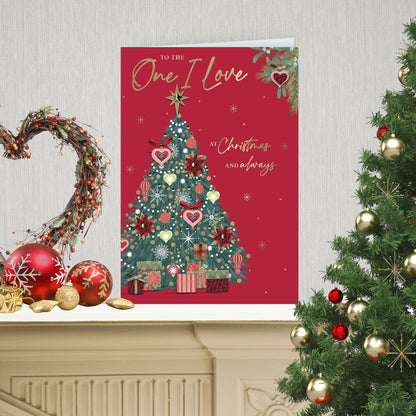 Boxed One I Love Luxury Lavish Keepsake Christmas Greeting Card In A Box