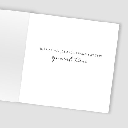 Sparkle Xmas Tree & Robins Embellished Hand-Finished Christmas Greeting Card