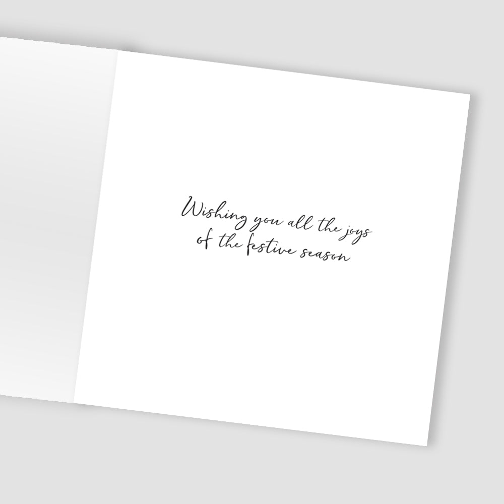 Sparkle Robin On Branch Embellished Hand-Finished Christmas Greeting Card