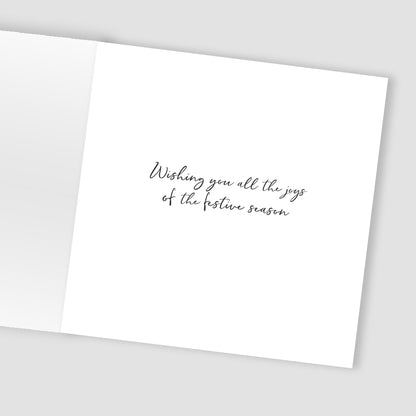 Sparkle Robin On Branch Embellished Hand-Finished Christmas Greeting Card