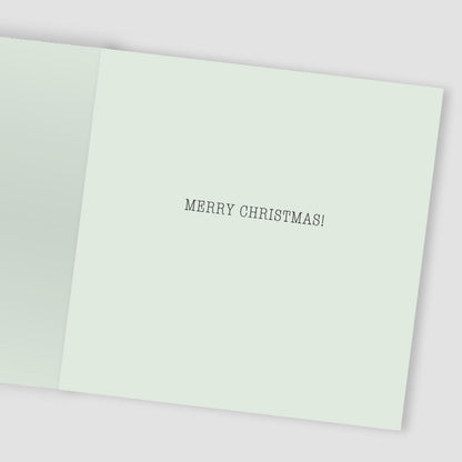 Individual Hand-Finished Christmas Card Embellished Joyful Robins Design