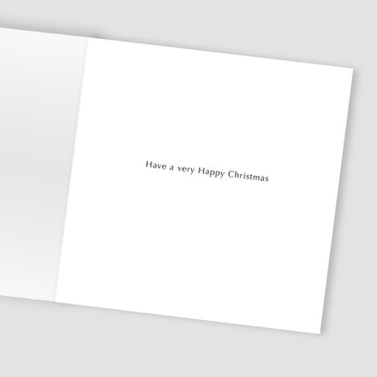 Hand-Finished Christmas Card Snowboarding Dogs Luxury Sparkle Range