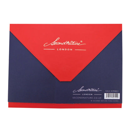 Assorted Christmas Card Box of 12 Festive Xmas Cards In Keepsake Envelope Box
