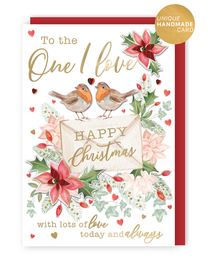 Magnifique Embellished One I Love Today & Always Large Christmas Greeting Card