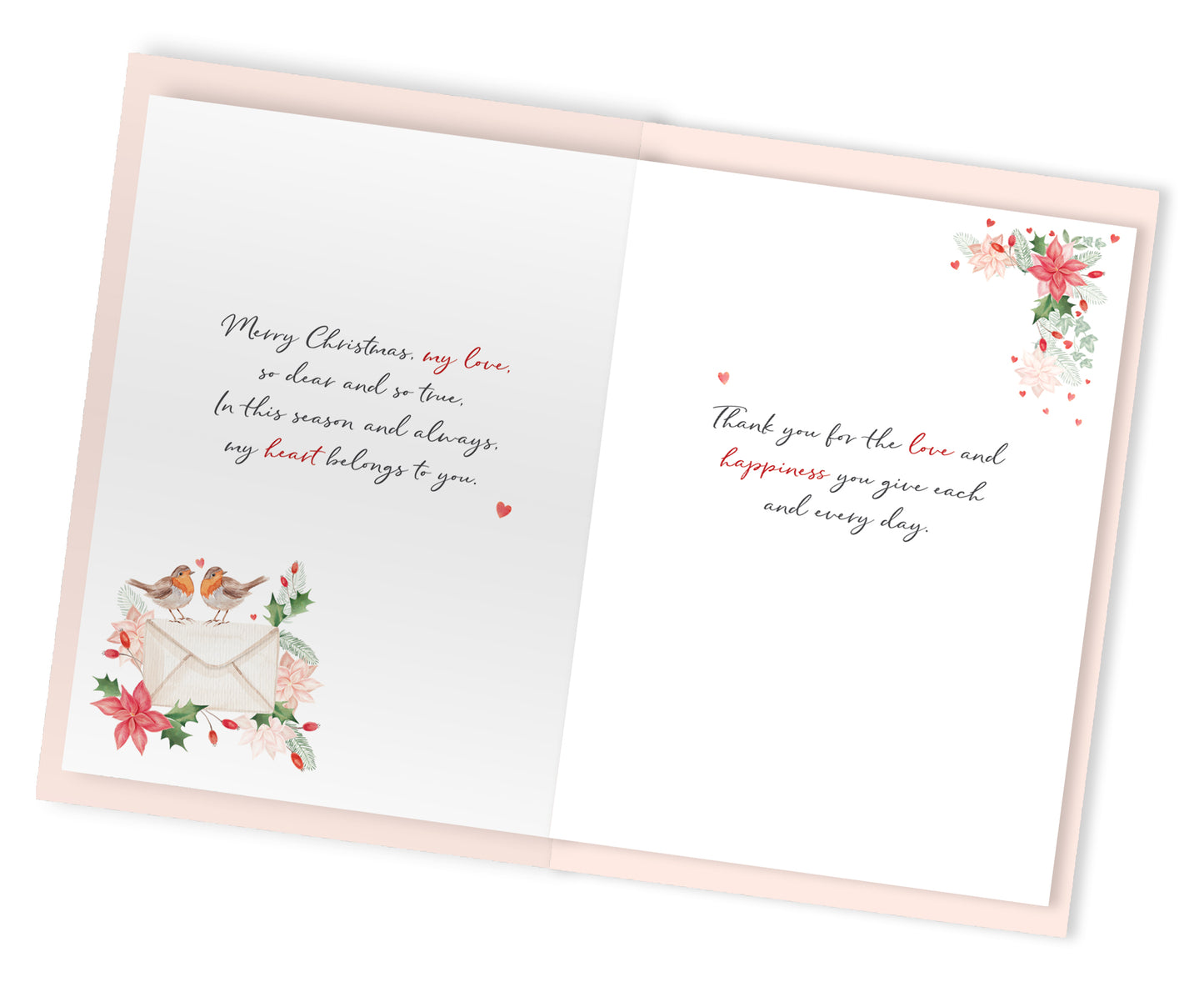 Magnifique Embellished One I Love Today & Always Large Christmas Greeting Card
