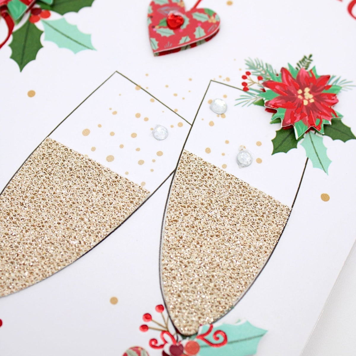 Sister & Brother-In-Law Christmas Card Large Magnifique Hand-Finished Design