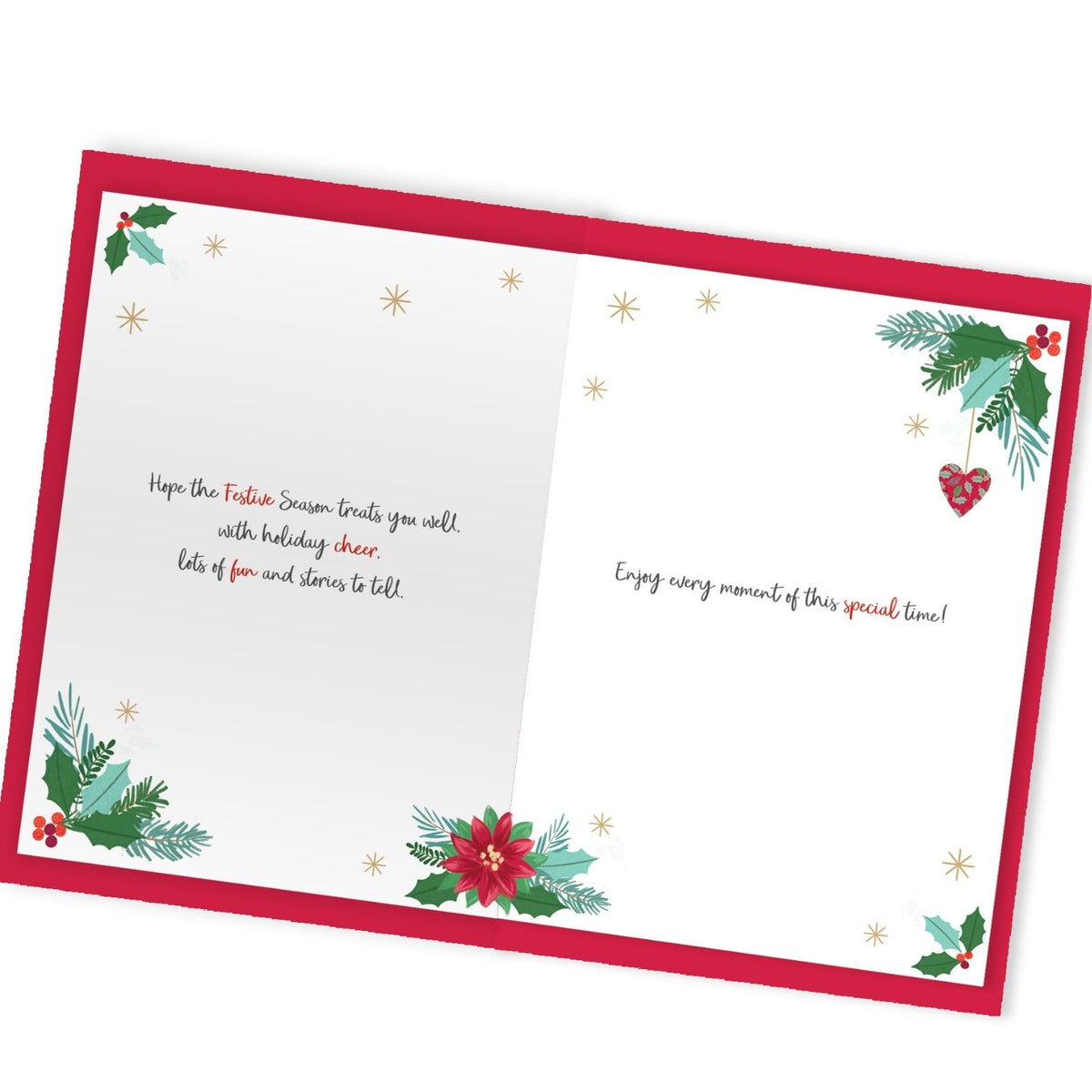 Sister & Brother-In-Law Christmas Card Large Magnifique Hand-Finished Design