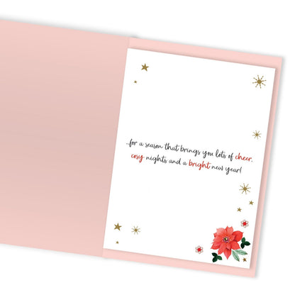 Granddaughter Christmas Card Large Magnifique Hand-Finished Embellished  Design