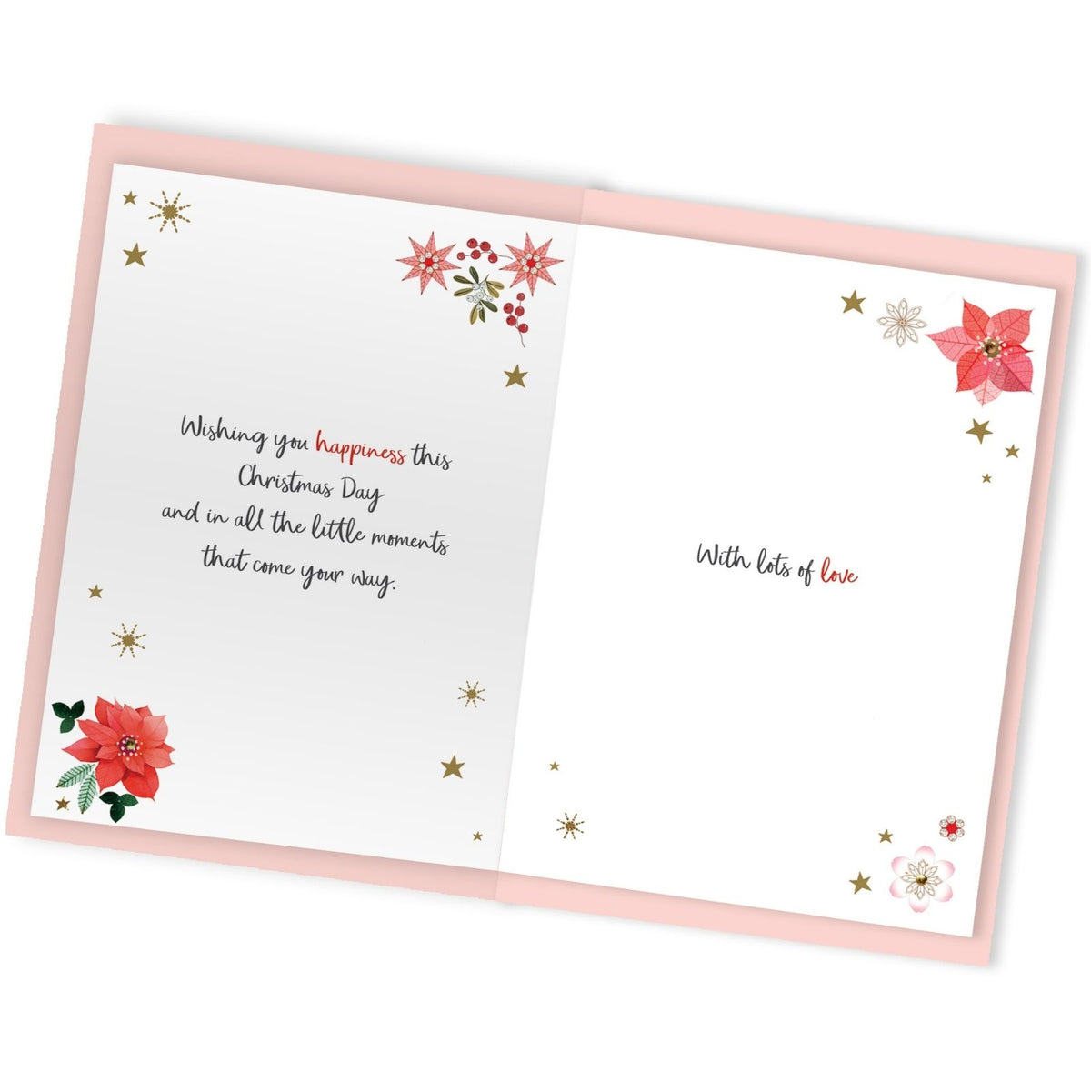 Granddaughter Christmas Card Large Magnifique Hand-Finished Embellished  Design
