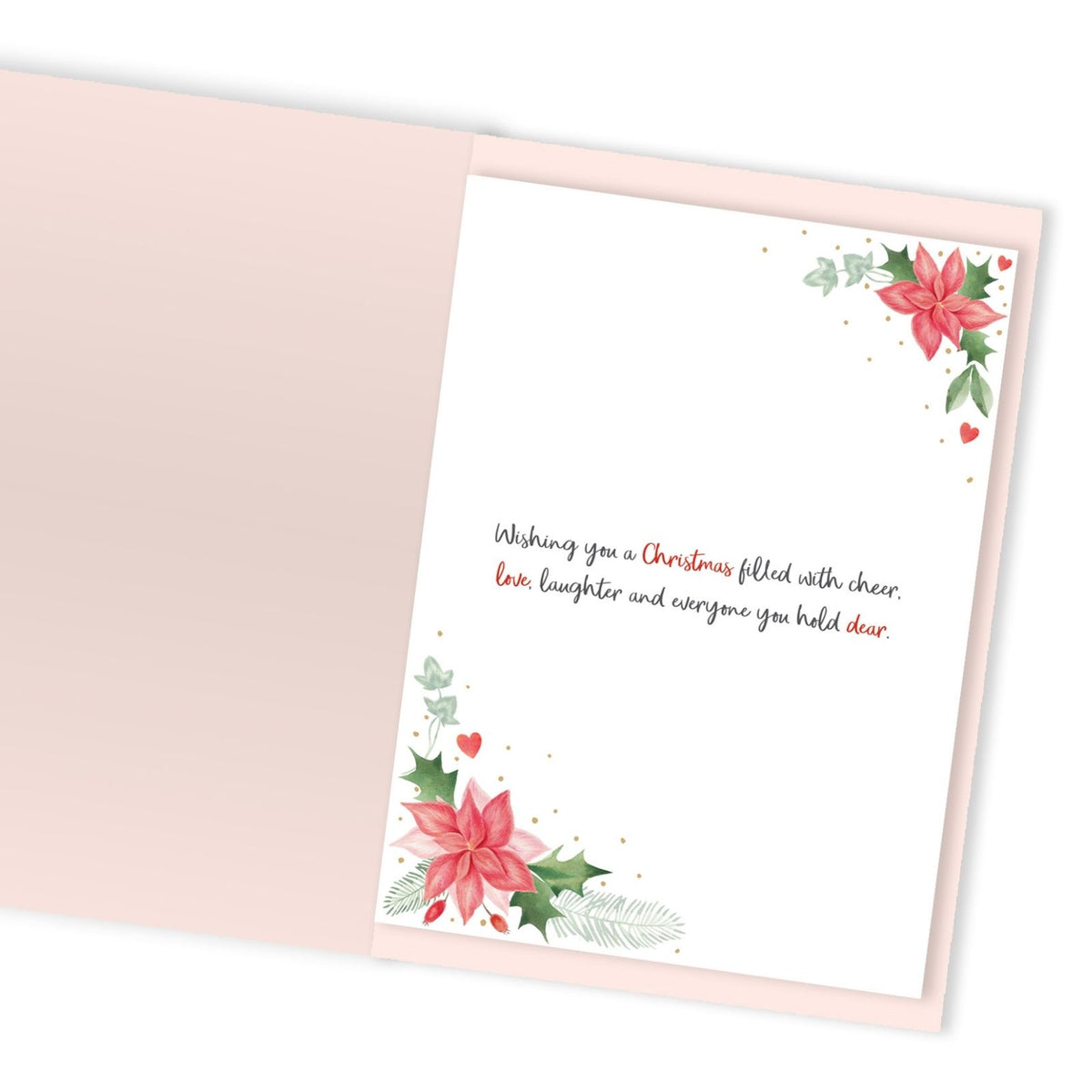 Mum & Dad Christmas Card Large Magnifique Hand-Finished Embellished Robin Design