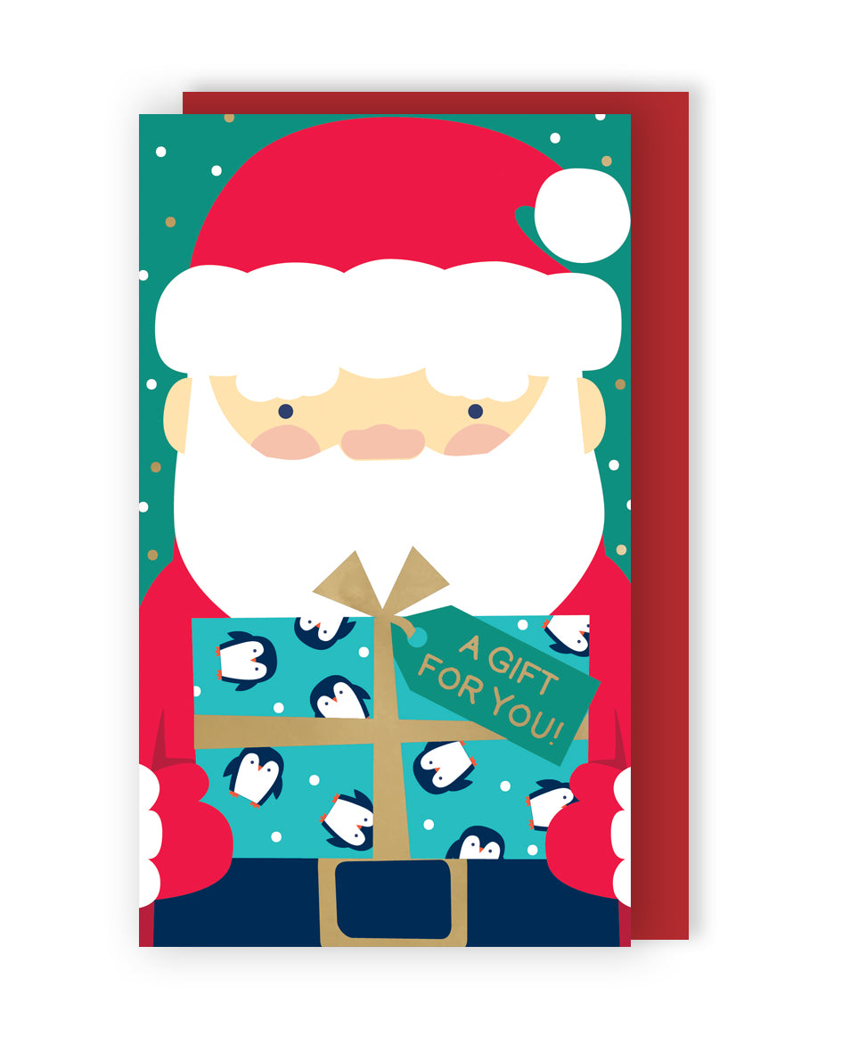 Santa Claus Christmas Money Wallet Gift Card
