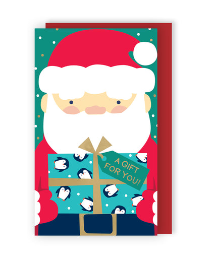 Santa Claus Christmas Money Wallet Gift Card