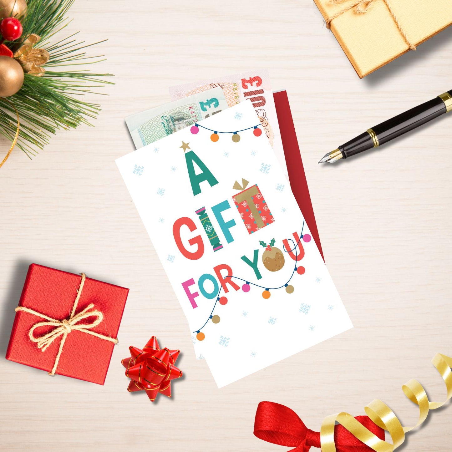 A Gift For You Christmas Money Wallet Gift Card