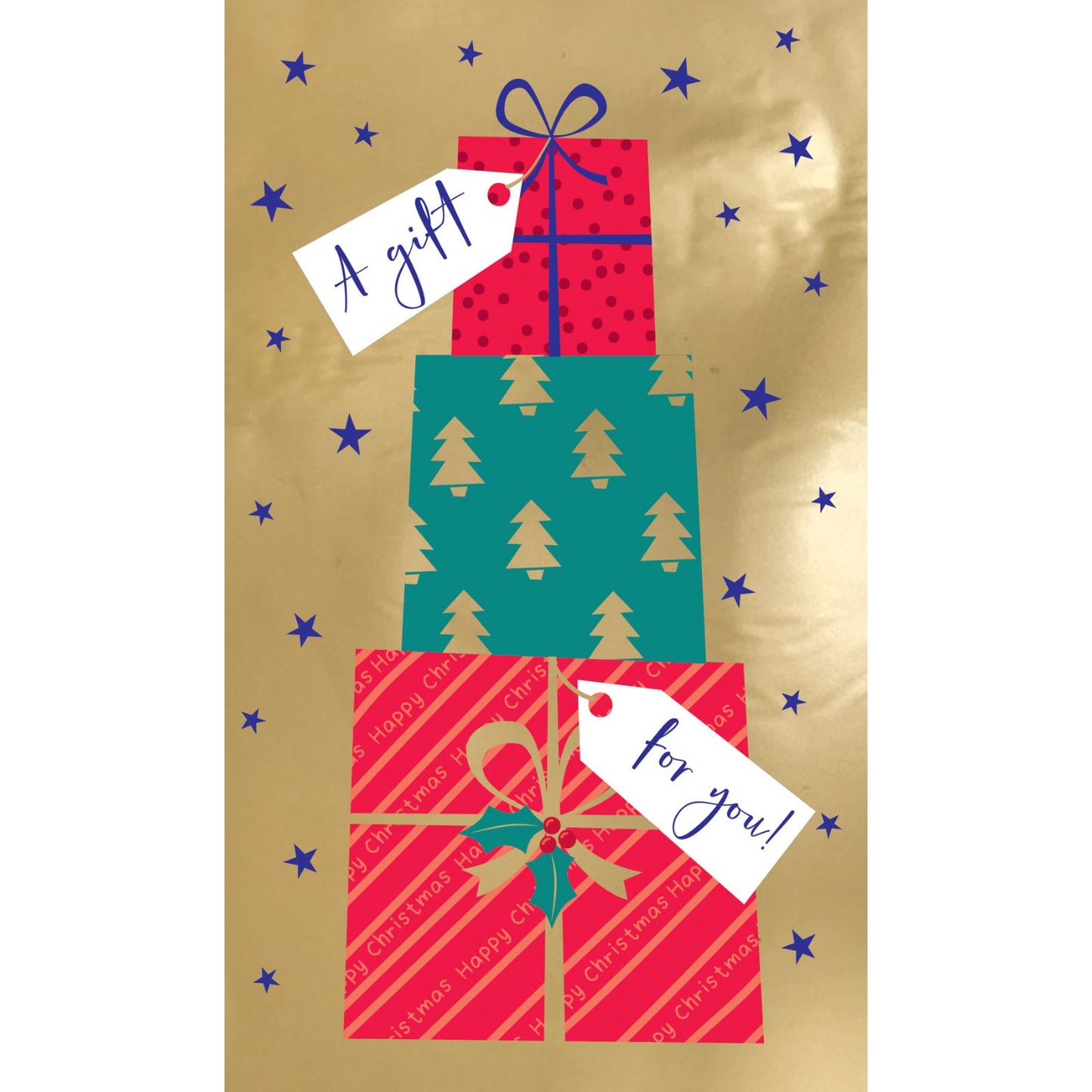Money Wallet Christmas Card A Gift For You Festive Presents Gift Card