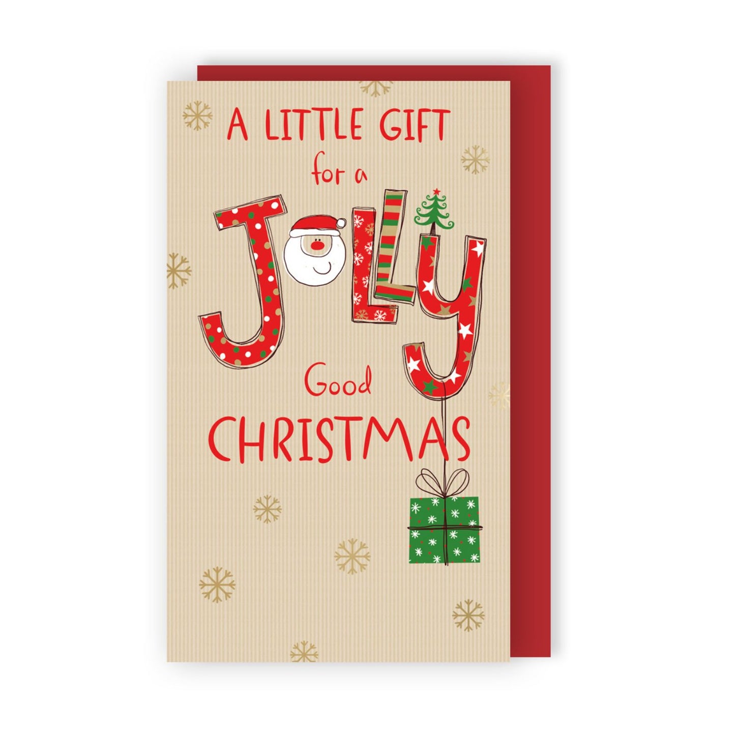 Money Wallet Christmas Card A Little Gift Cute Jolly Good Christmas Gift Card