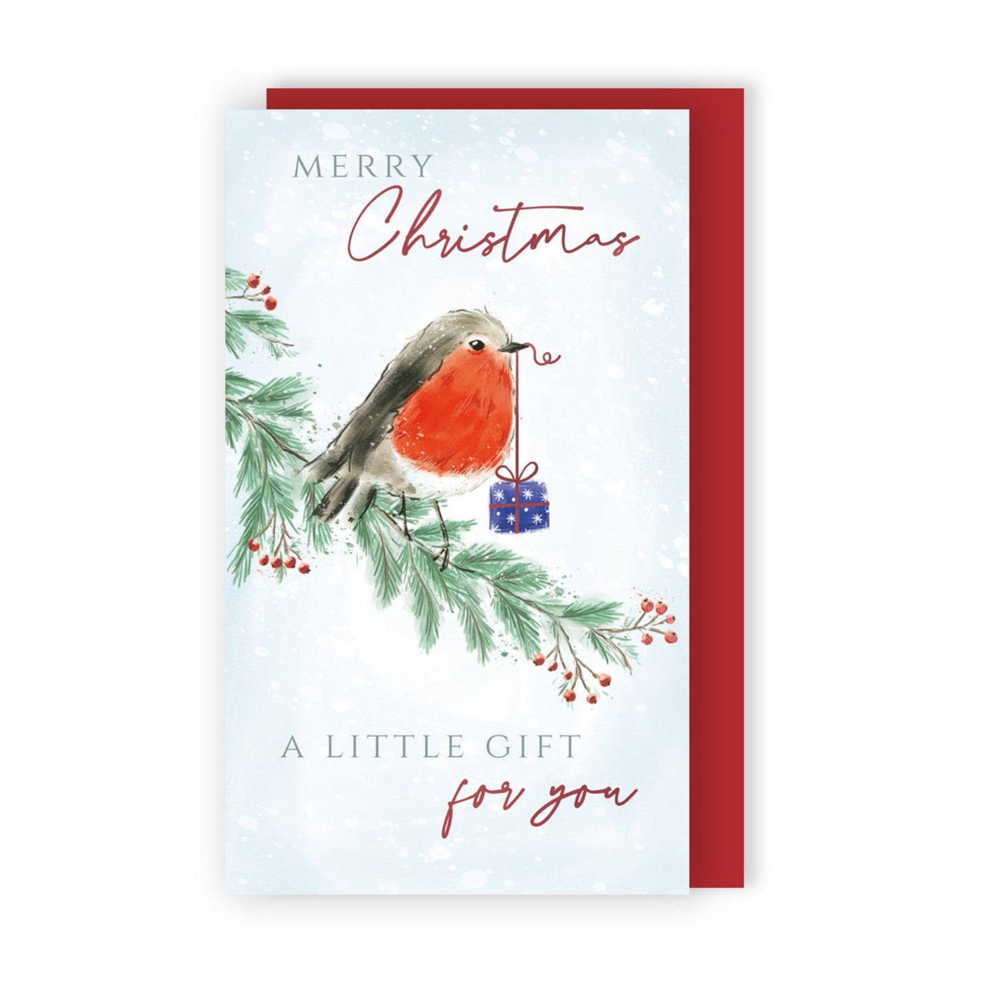Money Wallet Christmas Card A Little Gift For You Festive Robin Gift Card