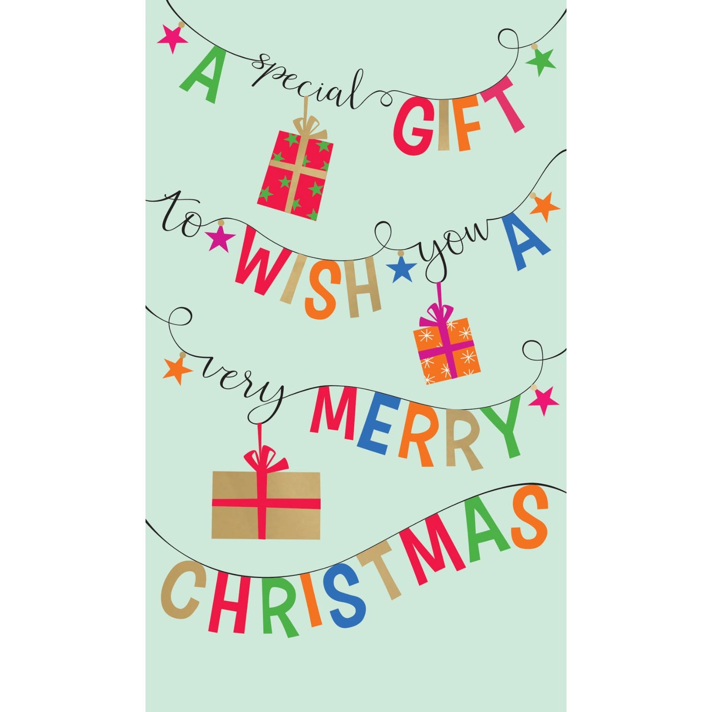 Money Wallet Christmas Card A Special Gift Merry Christmas Festive Gift Card