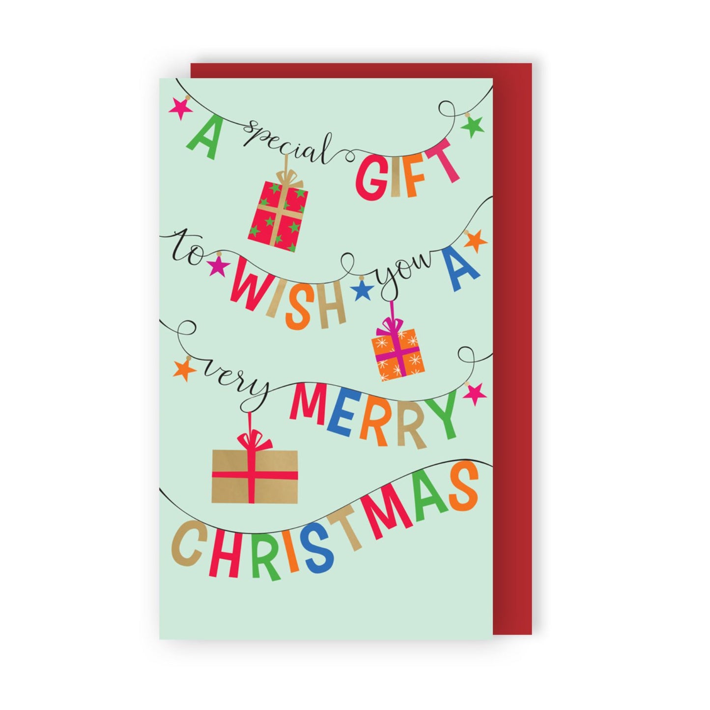 Money Wallet Christmas Card A Special Gift Merry Christmas Festive Gift Card