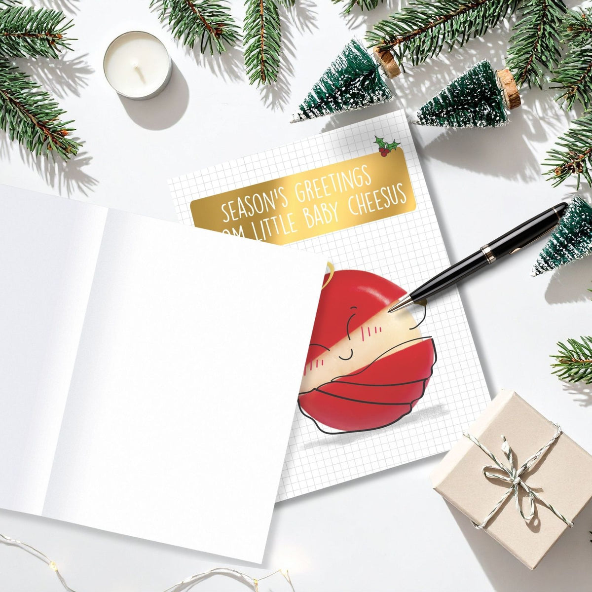 Quitting Hollywood Christmas Card From Baby Cheesus Funny Card