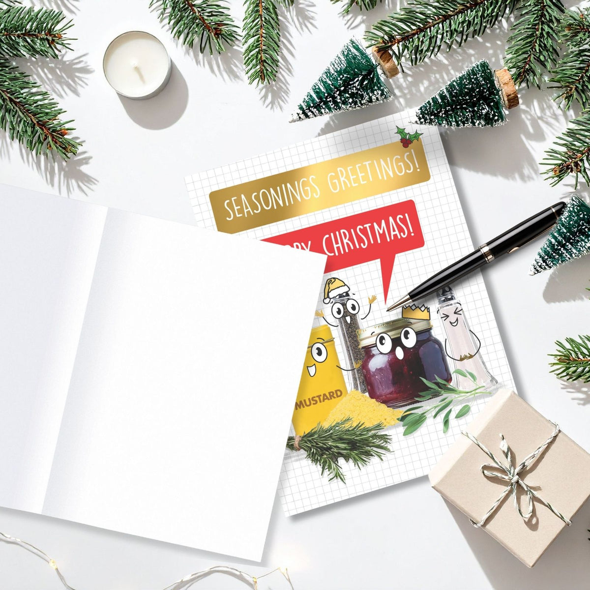 Quitting Hollywood Christmas Card Seasonings Greetings Funny Card