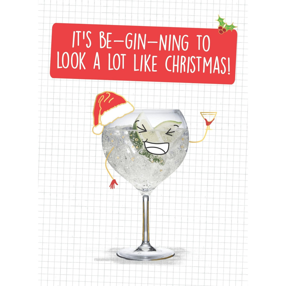 Quitting Hollywood Christmas Card Be-Gin-Ning To Look Like Christmas Funny Card