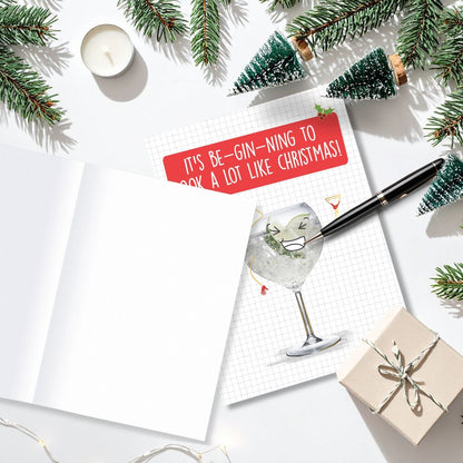 Quitting Hollywood Christmas Card Be-Gin-Ning To Look Like Christmas Funny Card