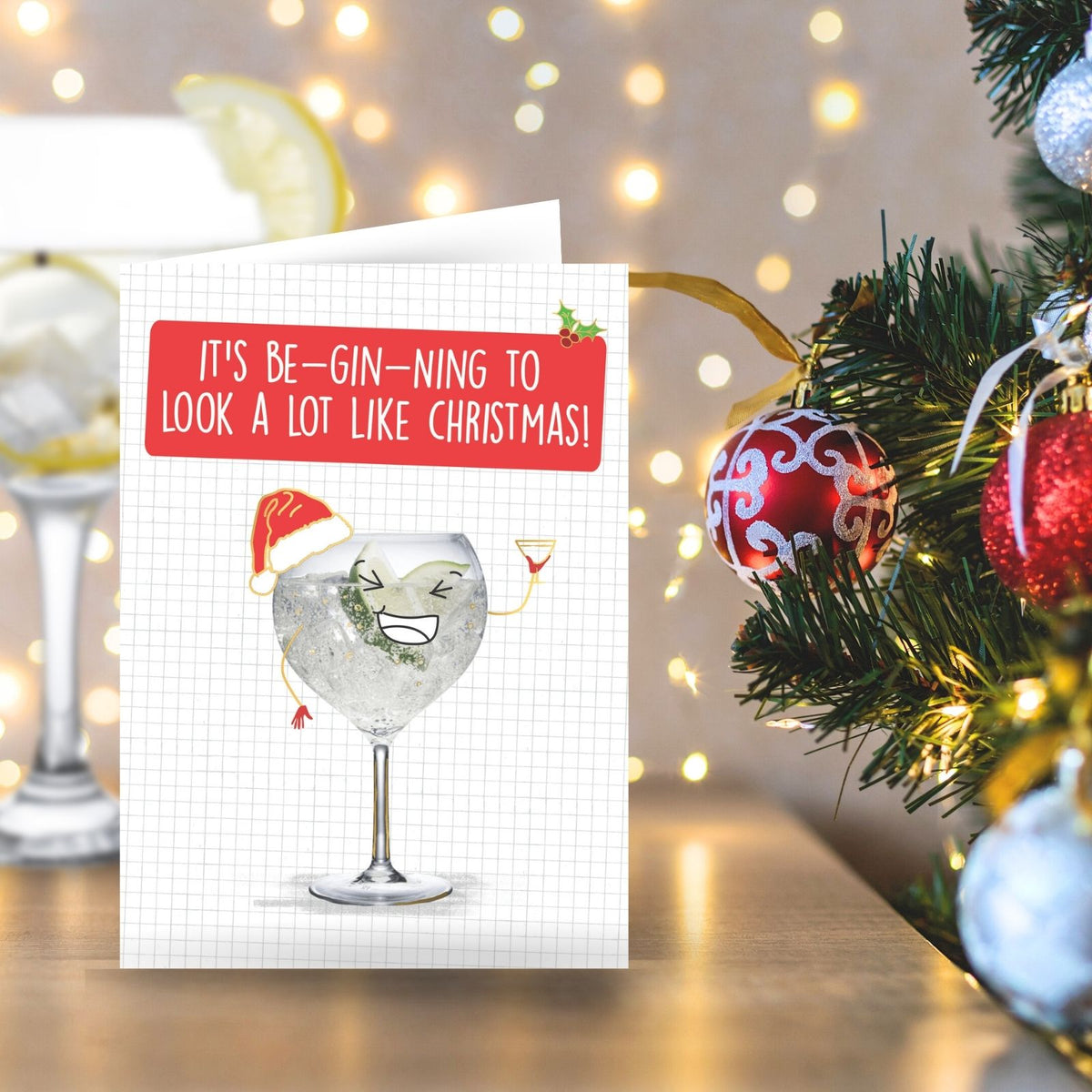Quitting Hollywood Christmas Card Be-Gin-Ning To Look Like Christmas Funny Card