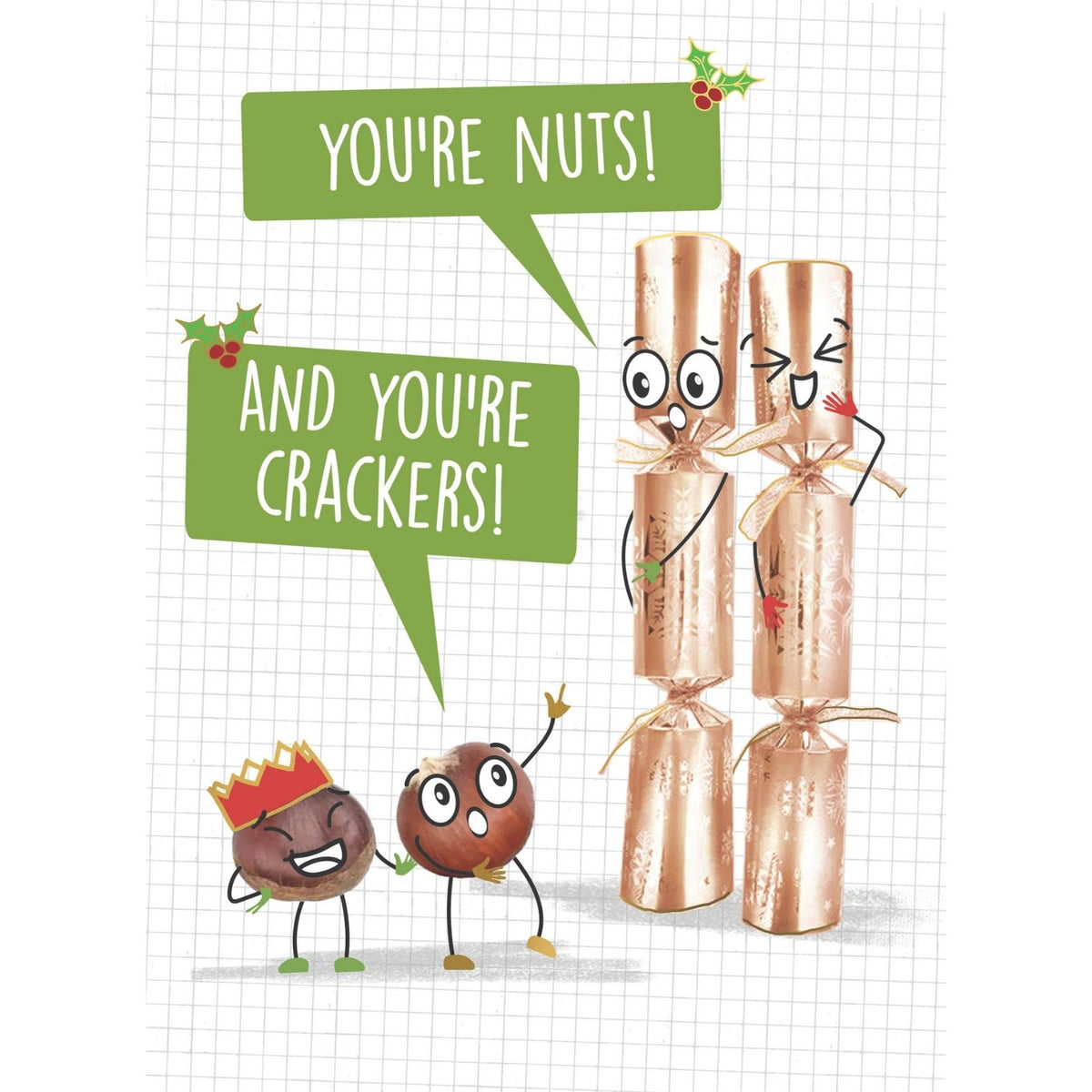 Quitting Hollywood Christmas Card You're Nuts Funny Card