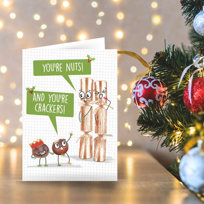 Quitting Hollywood Christmas Card You're Nuts Funny Card