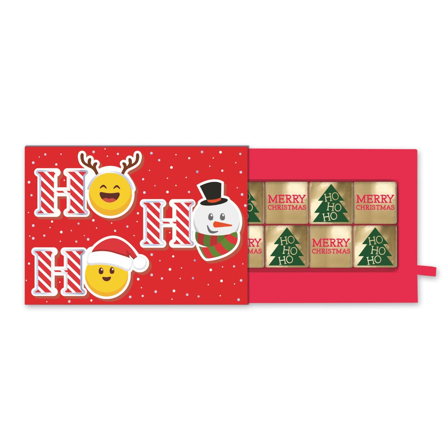 Christmas Pop Up Card With Chocolates 3D Emojis Treat Tray Card & Gift