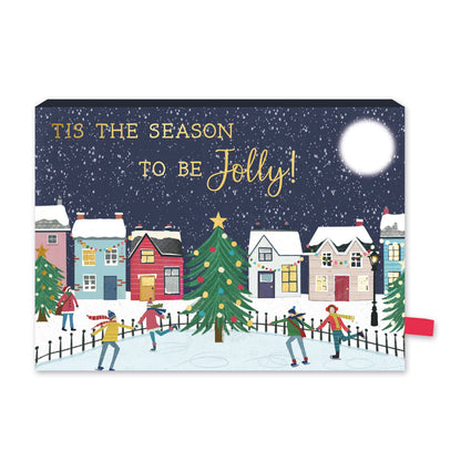 Christmas Pop Up Card With Chocolates 3D Santa Treat Tray Card & Gift