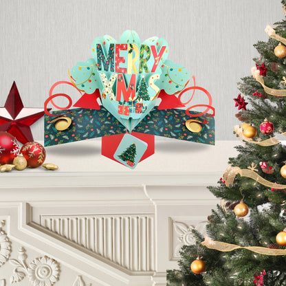 Merry Xmas Christmas Pop Up Greeting Card