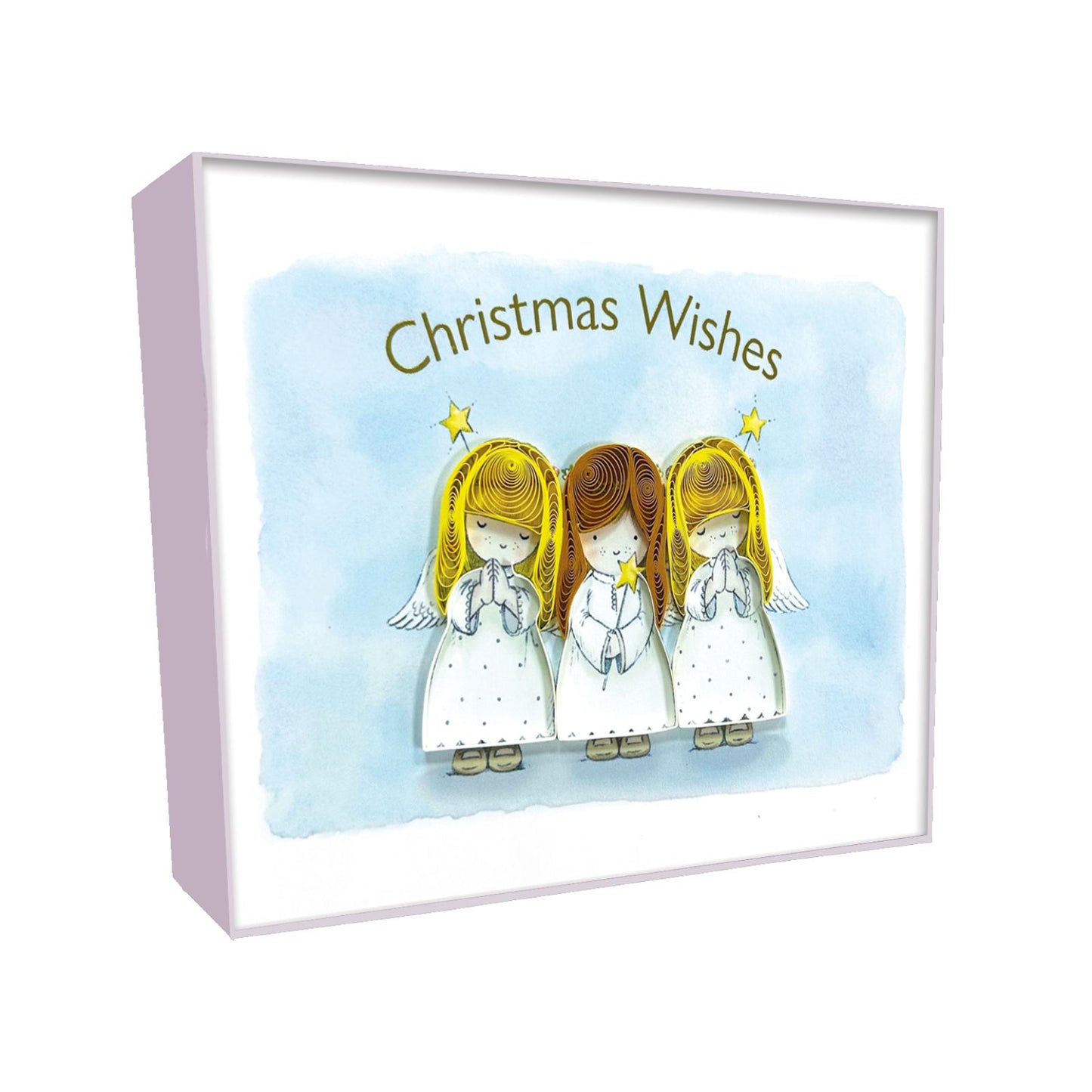 Christmas Quilling Cards Box of 4 Luxury Quilled Angel Handmade Xmas Cards